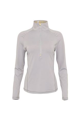 Picture of Swing out Sister zns  Ladies Tania 1/4 Zip Top - Good Grey Animal