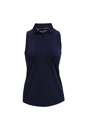 Show details for Under Armour Women's UA Zinger Sleeveless Polo Shirt - Navy 410