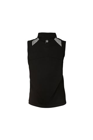 Picture of Swing out Sister zns Ladies Thalia Zip Sleeveless Polo Shirt - Black