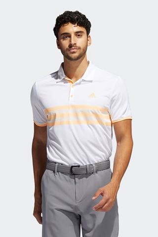 Picture of adidas ZNS Men's Core Polo Shirt - White / Acid Orange