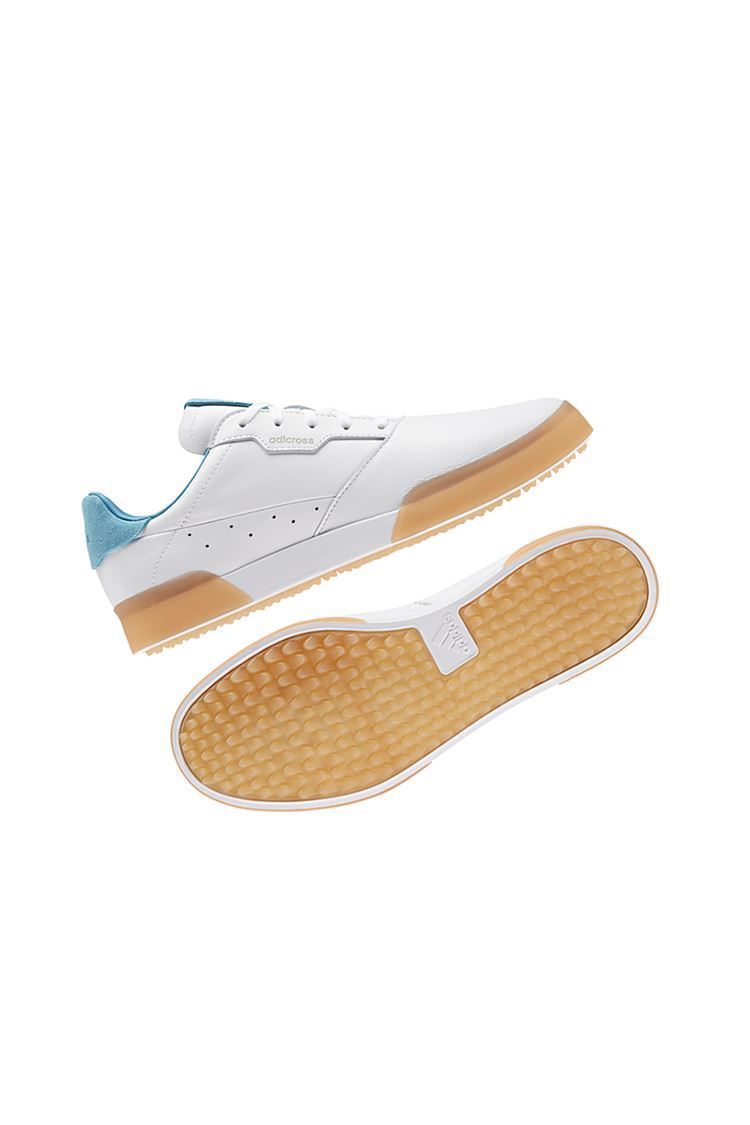 adidas zns Men's Adicross Retro Golf Shoes White / Hazy Blue / Gum