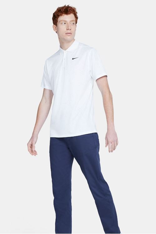 Nike Golf Men's Dri-Fit Victory Print Polo Shirt - White 100 - CU9841