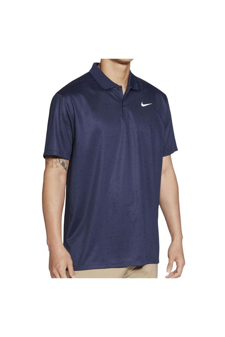 Nike Golf Men's Dri-Fit Victory Print Polo Shirt - Midnight Blue - CU9841