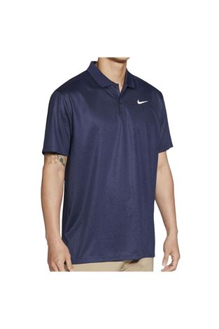 Show details for Nike Golf Men's Dri-Fit Victory Print Polo Shirt - Midnight Blue