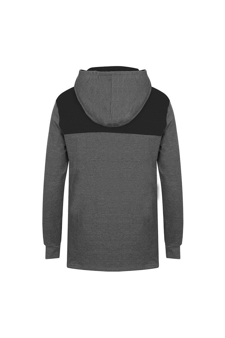 Picture of Island Green Men's Hooded Sweater - Charcoal Marl / Black