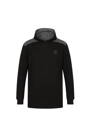 Show details for Island Green Men's Hooded Sweater - Black / Charcoal Marl