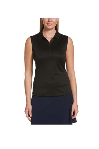 Picture of Callaway Ladies Sleeveless Knit Polo Shirt - Caviar