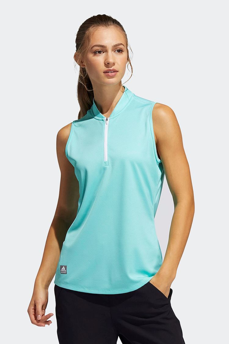 Picture of adidas Women's  Equipment Sleeveless Polo Shirt - Acid Mint
