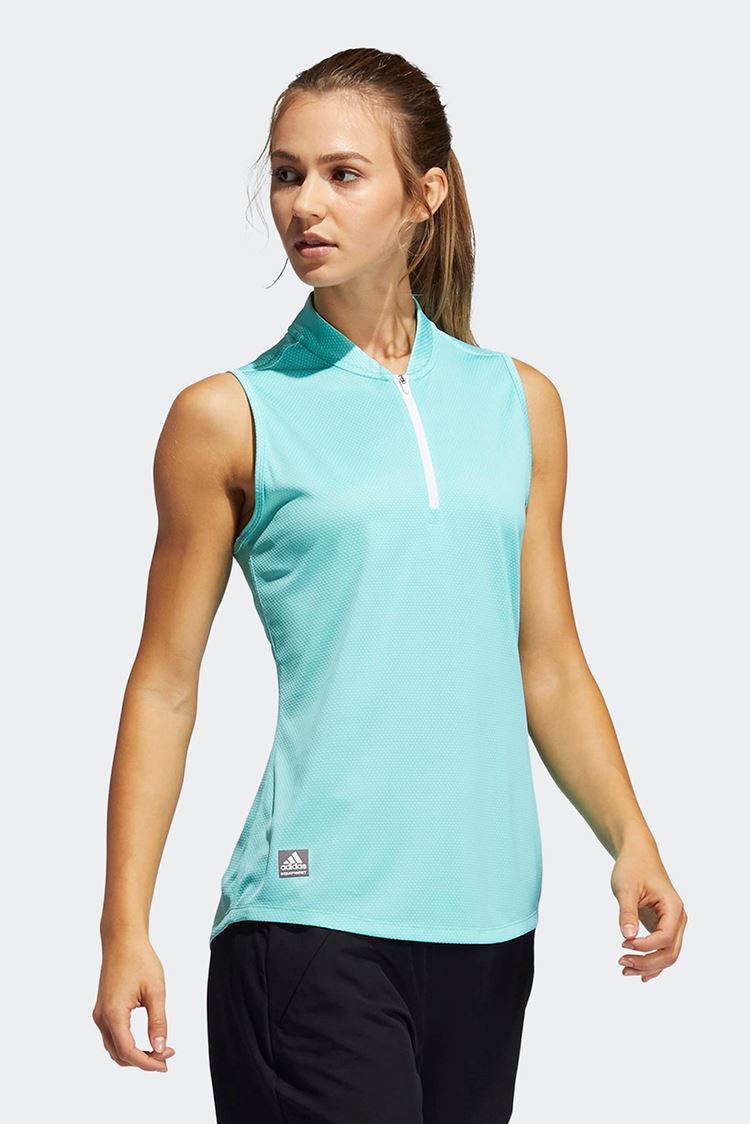 Picture of adidas Women's  Equipment Sleeveless Polo Shirt - Acid Mint
