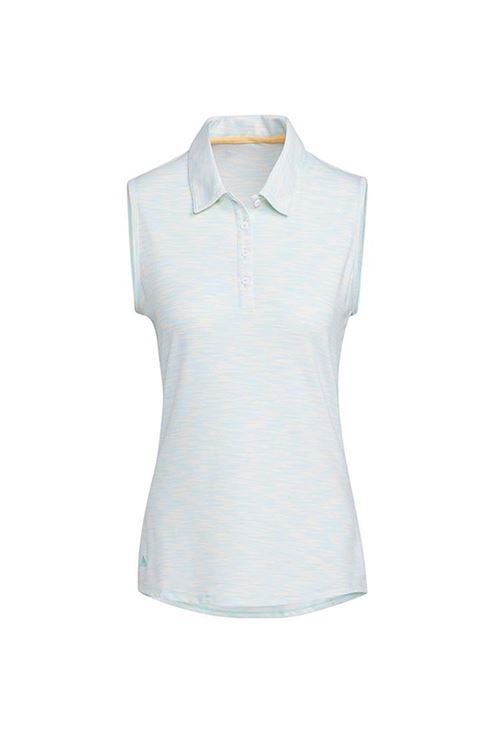 womens white sleeveless polo shirt