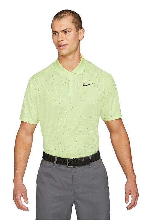 Nike Golf Men's Dri - Fit Victory Print Polo Shirt - Light Lemon Twist ...