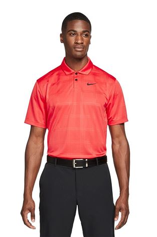 Show details for Nike Golf Men's Dri - Fit Vapor Texture Polo Shirt - Track Red 631