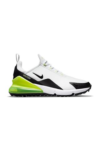 Picture of Nike zns Golf Men's Air Max 270 G Golf Shoes - White / Black Volt / Barley Volt