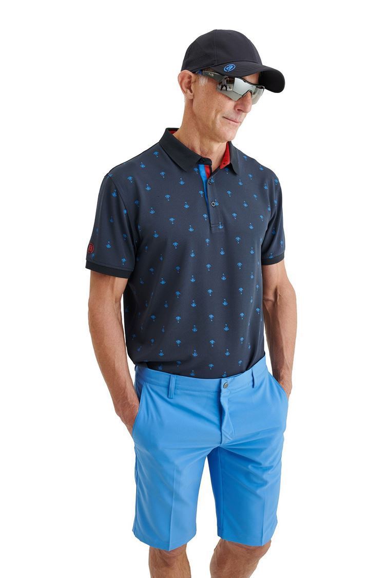 Picture of Abacus Men's Hankley Polo Shirt - Navy 300