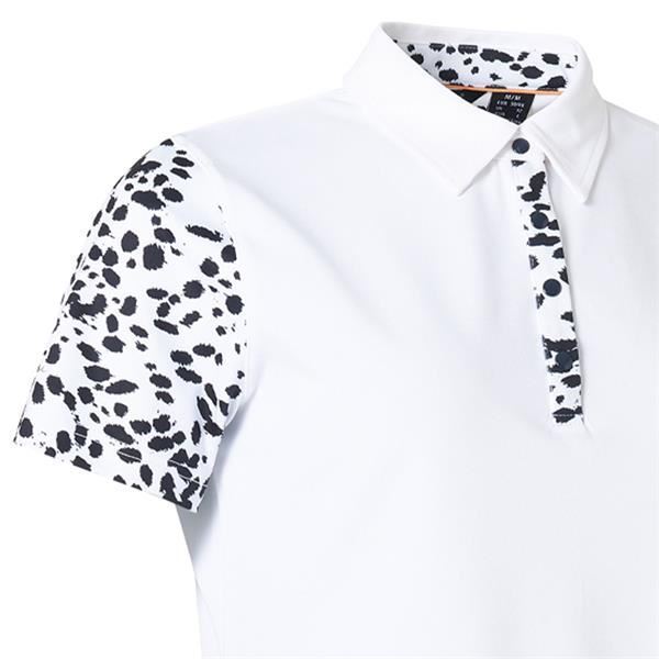 Picture of Abacus Ladies Anne Polo Shirt - Black / White 620