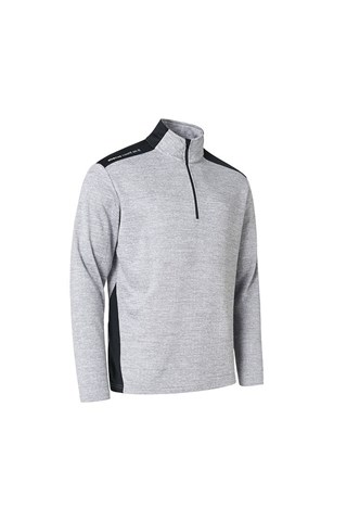 Picture of Abacus zns Men's Sunningdale half Zip Sweater - It Grey / Black