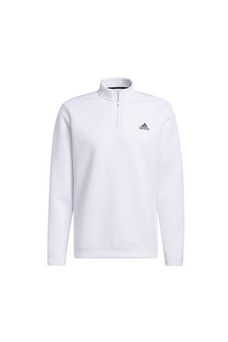 Picture of adidas ZNS Men's Primegreen Water Resistant Quarter Zip Sweater - White