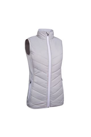 Picture of Sunderland of Scotland zns Ladies Tania Padded Performance Gilet - Silver / White