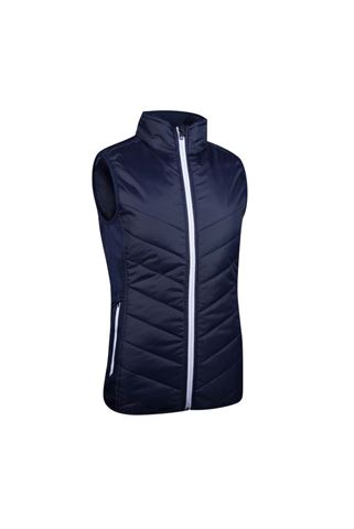 Picture of Sunderland of Scotland zns Ladies Tania Padded Performance Gilet - Navy / White