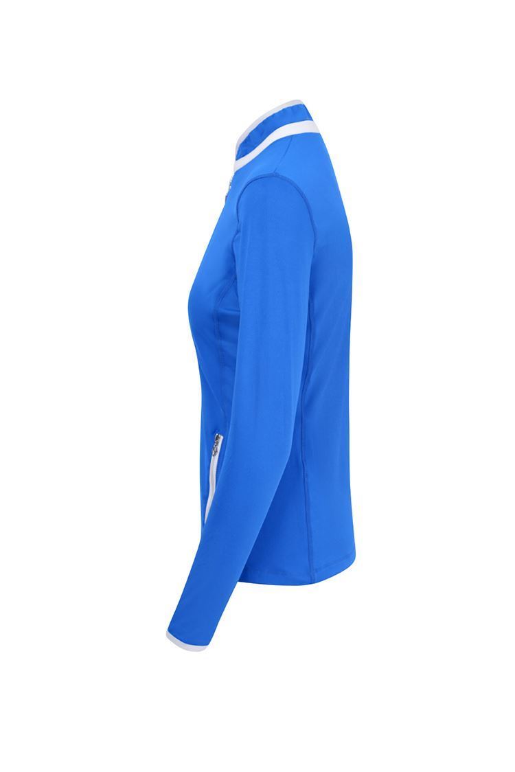 Picture of Pure Golf zns Ladies Mist Plain Midlayer Jacket - Royal Blue XS only