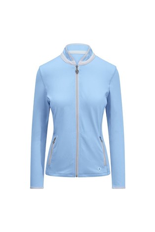 Show details for Pure Golf Ladies Mist Plain Midlayer Jacket - Pale Blue XS Only