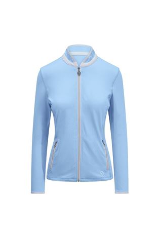 Show details for Pure Golf Ladies Mist Plain Midlayer Jacket - Pale Blue