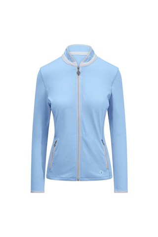 Picture of Pure Golf zns Ladies Mist Plain Midlayer Jacket - Pale Blue XS Only