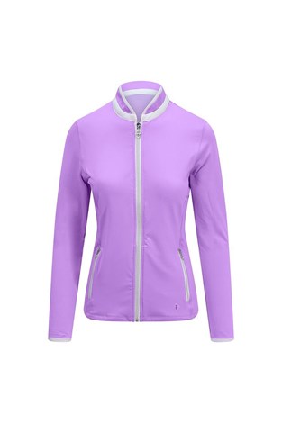 Show details for Pure Golf Ladies Mist Plain Midlayer Jacket - Lilac Medium Only