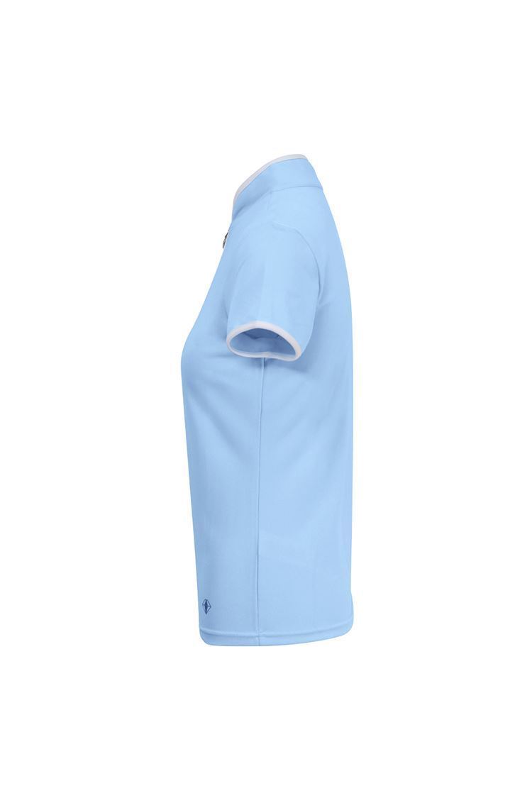 Picture of Pure Golf Ladies Bloom Cap Sleeve Polo Shirt - Pale Blue