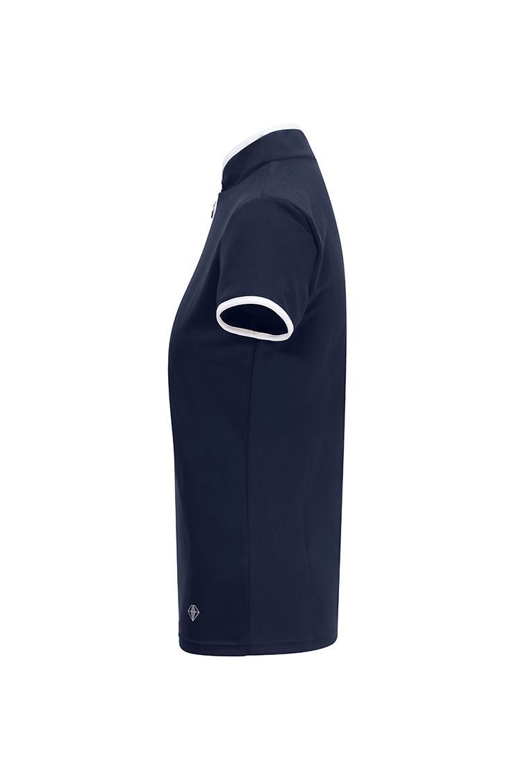 Picture of Pure Golf Ladies Bloom Cap Sleeve Polo Shirt - Navy