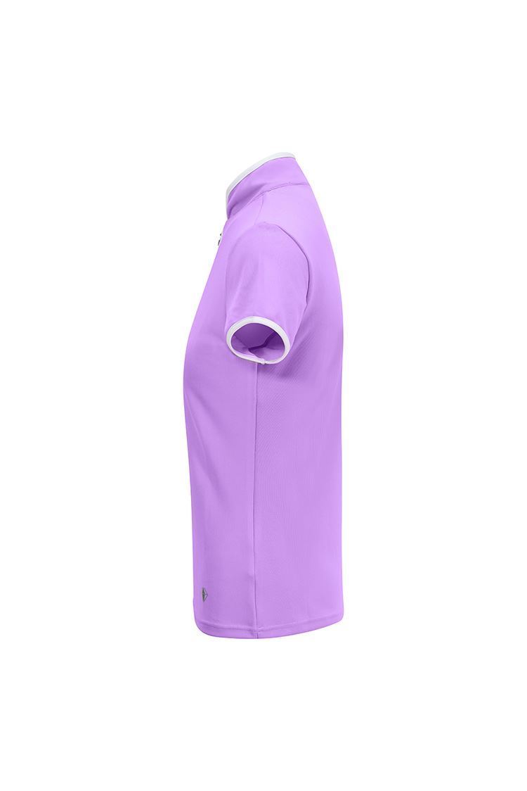 Picture of Pure Golf Ladies Bloom Cap Sleeve Polo Shirt - Lilac