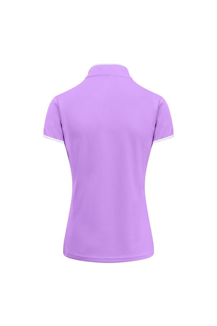 Picture of Pure Golf Ladies Bloom Cap Sleeve Polo Shirt - Lilac