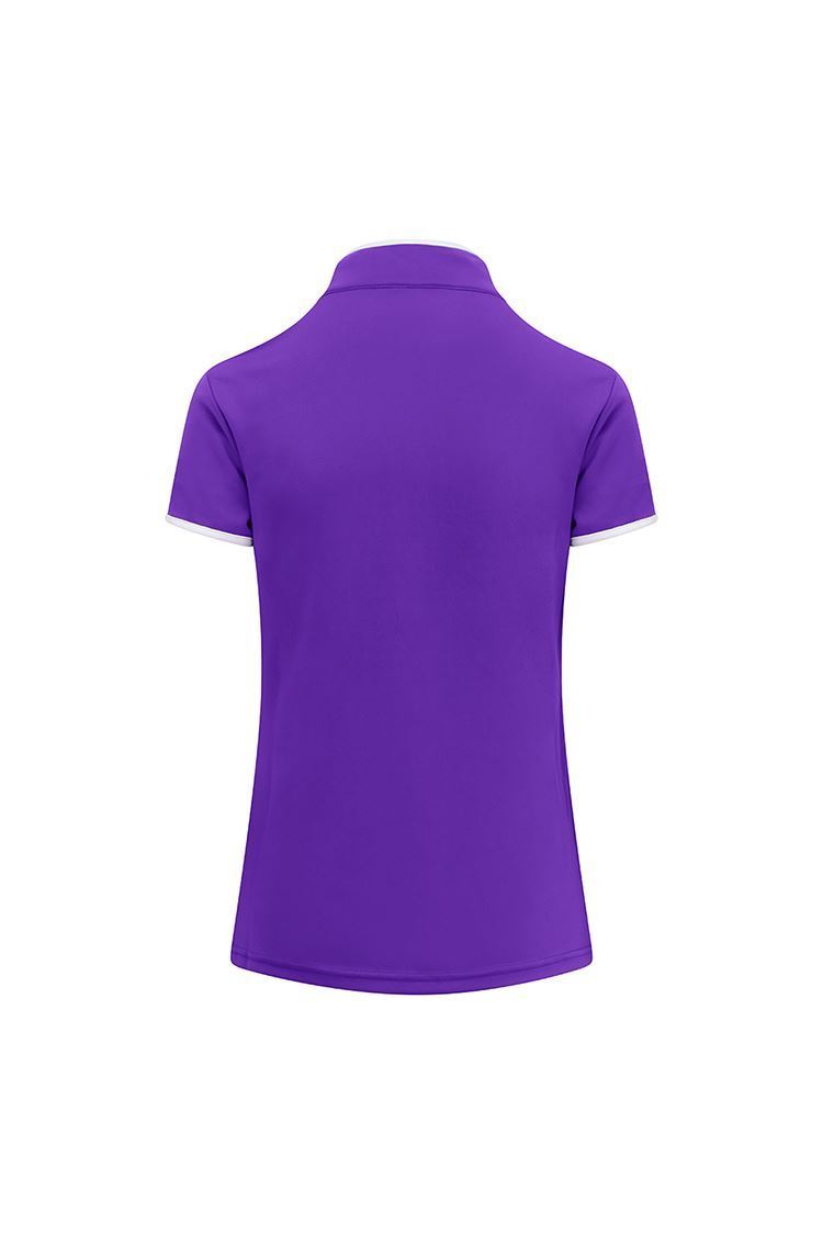 Picture of Pure Golf Ladies Bloom Cap Sleeve Polo Shirt - Purple