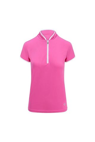 Picture of Pure Golf Ladies Bloom Cap Sleeve Polo Shirt - Azalea Pink
