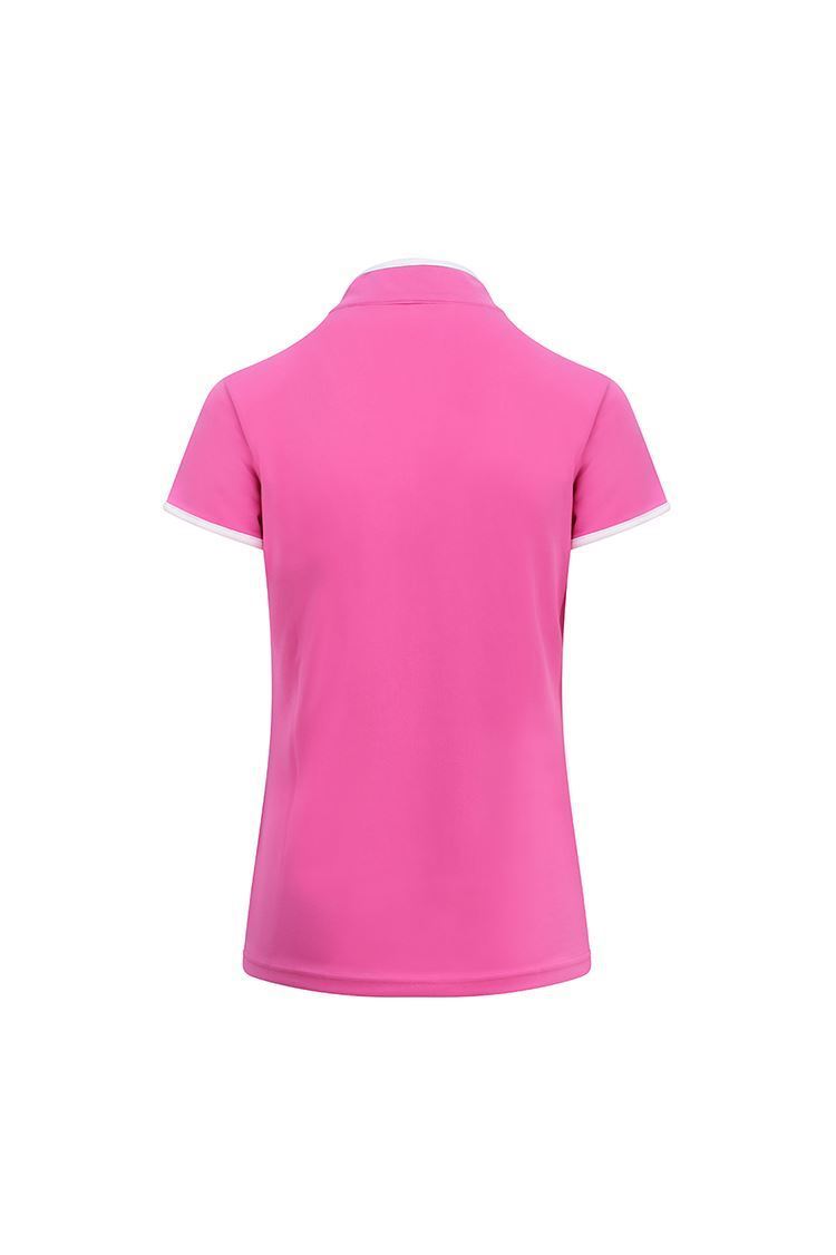 Picture of Pure Golf Ladies Bloom Cap Sleeve Polo Shirt - Azalea Pink