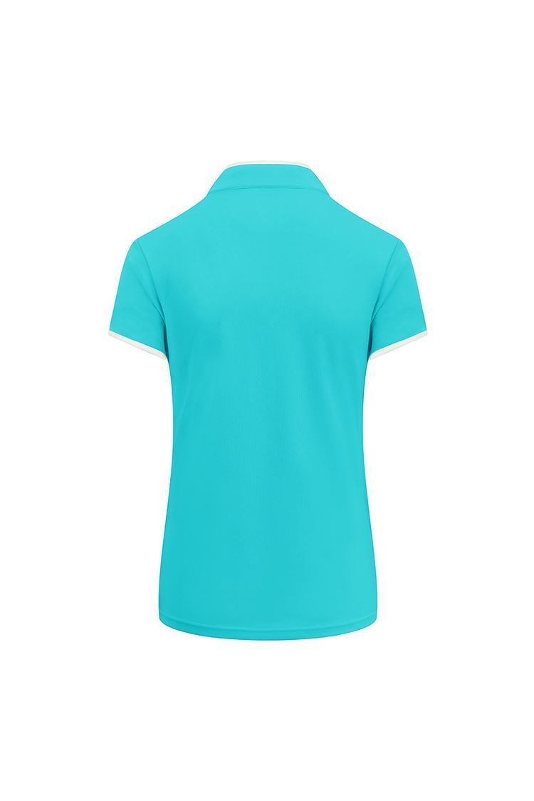Picture of Pure Golf zns Ladies Bloom Cap Sleeve Polo Shirt - Ocean Blue