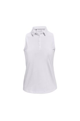 Show details for Under Armour Women's UA Zinger Sleeveless Polo Shirt - White 101