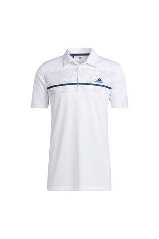 Picture of adidas ZNS Men's Primegreen Chest Print Polo Shirt - White