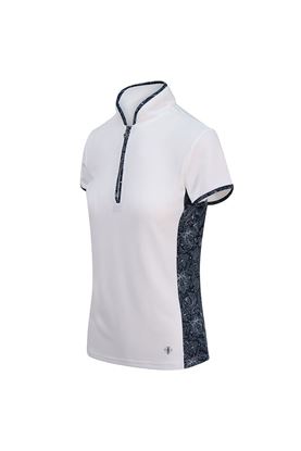 Show details for Pure Golf Ladies Bliss Cap Sleeve Polo Shirt - Navy