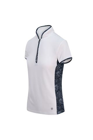 Picture of Pure Golf Ladies Bliss Cap Sleeve Polo Shirt - Navy
