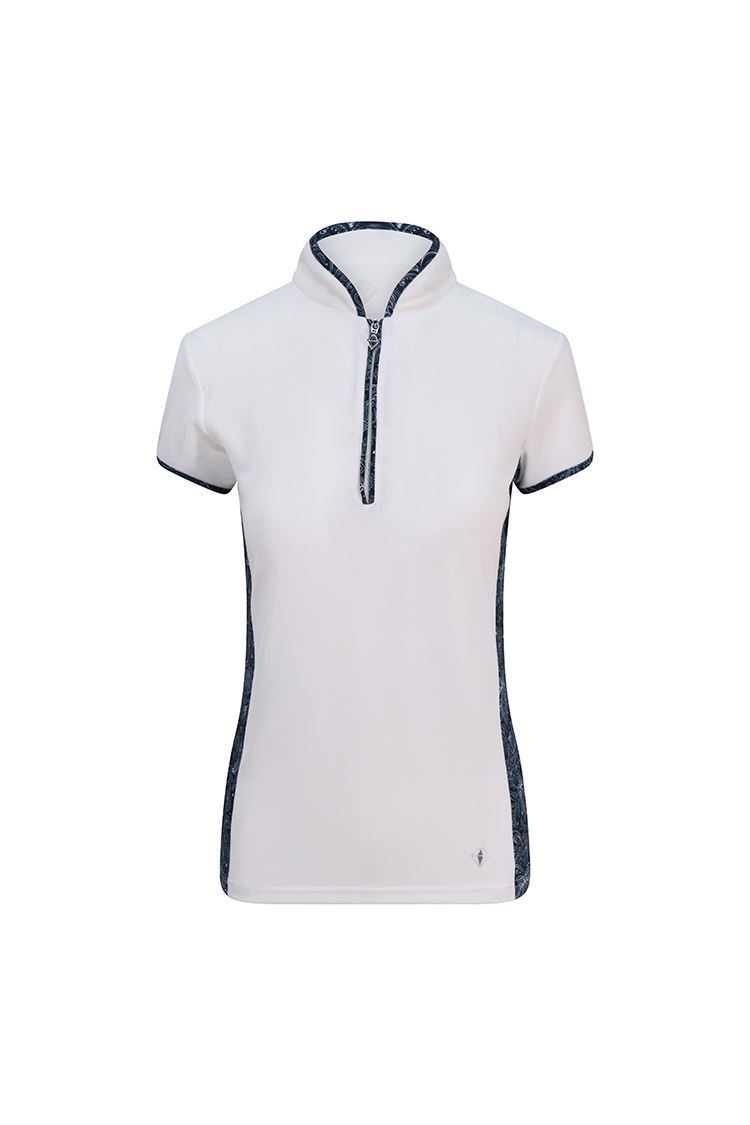 Picture of Pure Golf Ladies Bliss Cap Sleeve Polo Shirt - Navy - XS Only
