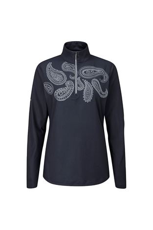 Show details for Ping Ladies Ainsley Half Zip Top - Navy / Prisitine