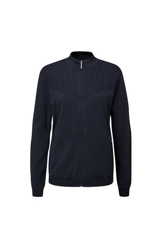 Picture of Ping zns  Ladies Penny Lined Full Zip Sweater - Navy