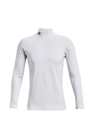 Show details for Under Armour Men's Coldgear Armour Fitted Mock Base Layer - White 100