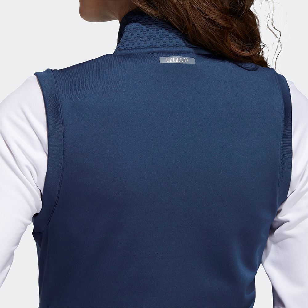 Picture of adidas Women's Primegreen Cold RDY Full Zip Vest / Gilet- Crew Navy
