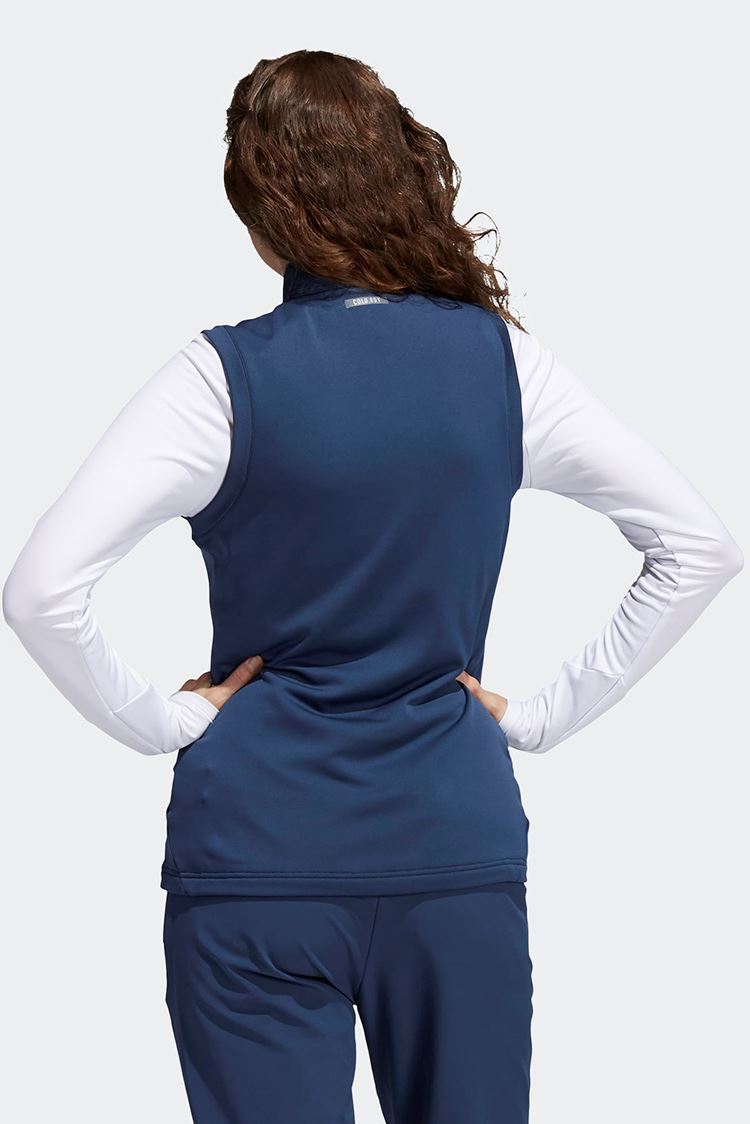 Picture of adidas Women's Primegreen Cold RDY Full Zip Vest / Gilet- Crew Navy