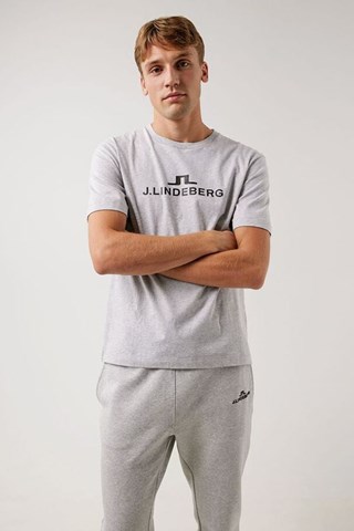 Picture of J.Lindeberg zns Men's Alpha T-Shirt - Stone Grey Melange