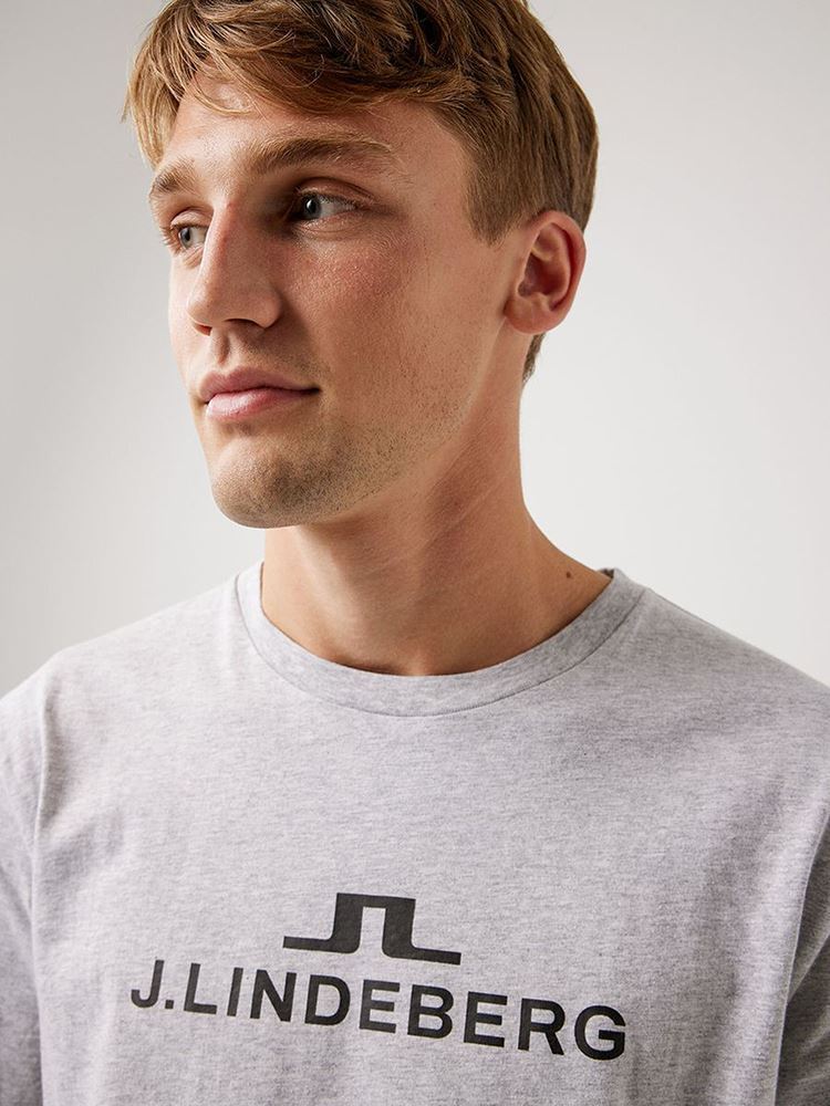 Picture of J.Lindeberg zns Men's Alpha T-Shirt - Stone Grey Melange