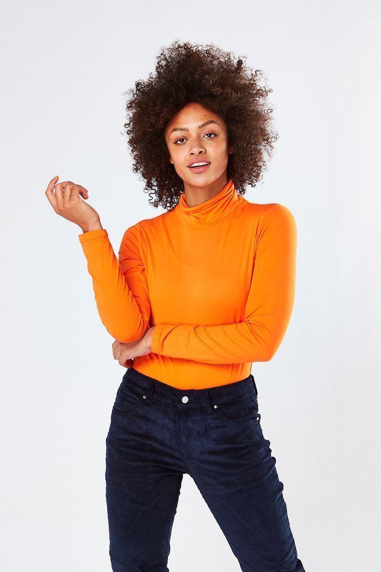 Picture of Swing out Sister zns Ladies Riga Roll Neck Top - Lava Fields