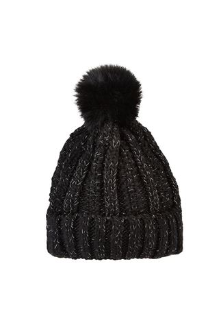Picture of Swing out Sister zns Ladies Alaska Bobble Hat - Pitch Black